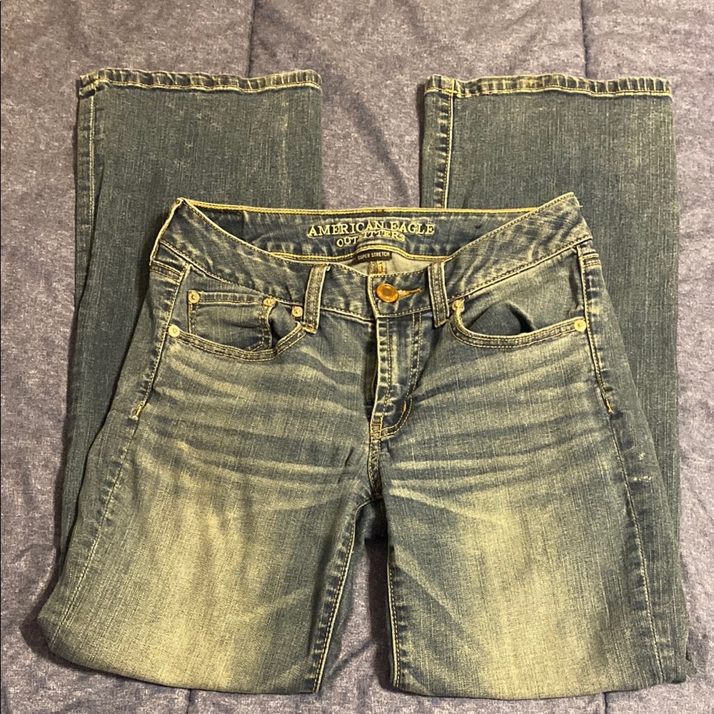 American Eagle Outfitters Green Boyfriend Jeans